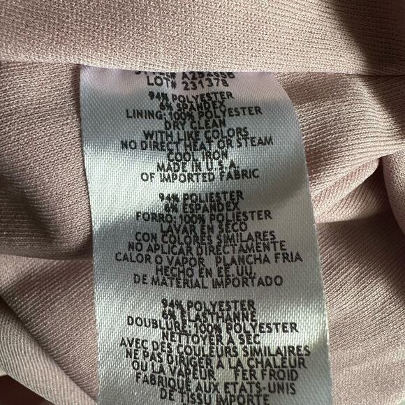 AQUA Formal Cascade Ruffle Mermaid Gown US 2 Rose Bridesmaid Prom Stretch - Picture 6 of 9